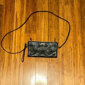 Relic Black Studded Crossbody Bag